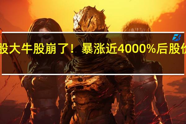 这只美股大牛股崩了！暴涨近4000%后股价遭“膝盖斩”