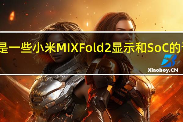 这是一些小米MIXFold2显示和SoC的详细信息