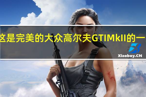 这是完美的大众高尔夫GTI Mk II的一些图片
