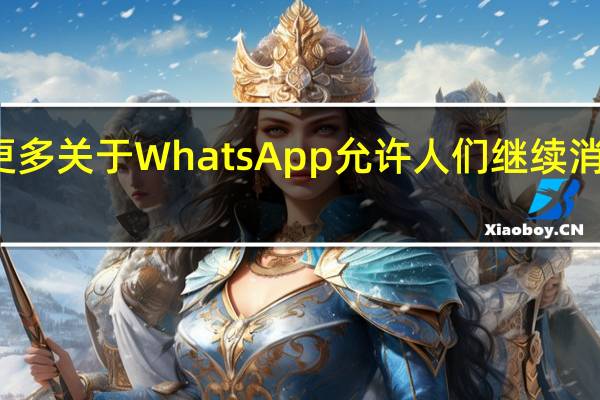 这里有更多关于WhatsApp允许人们继续消失消息的计划