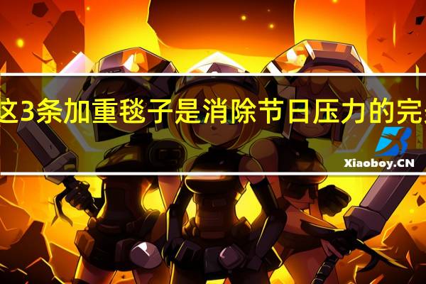 这3条加重毯子是消除节日压力的完美礼物