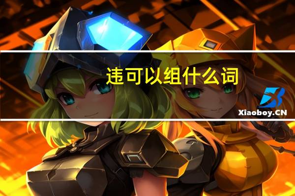 违可以组什么词