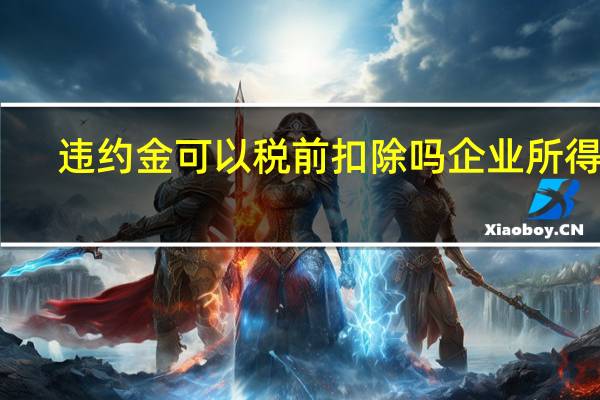 违约金可以税前扣除吗企业所得税（违约金是否可以税前扣除）