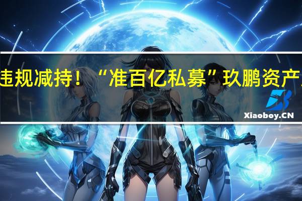 违规减持!“准百亿私募”玖鹏资产又被罚