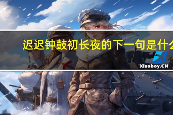 迟迟钟鼓初长夜的下一句是什么