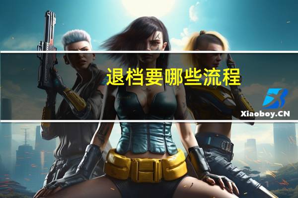 退档要哪些流程
