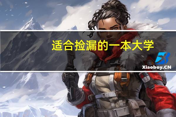 适合捡漏的一本大学