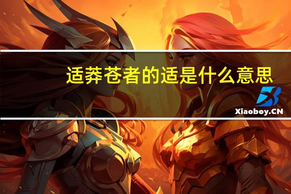 适莽苍者的适是什么意思
