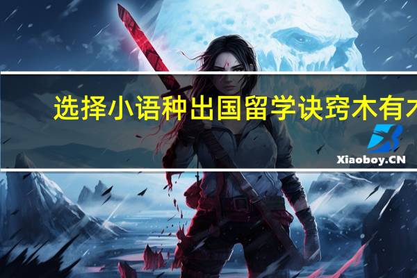 选择小语种出国留学诀窍木有木