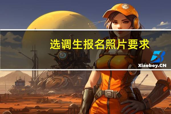 选调生报名照片要求