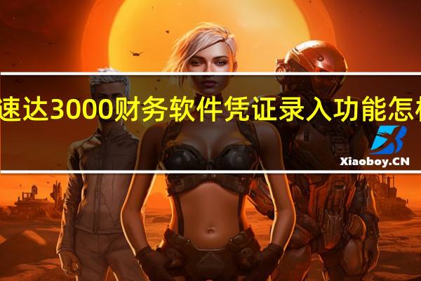 速达3000财务软件凭证录入功能怎样操作（速达3000财务软件）