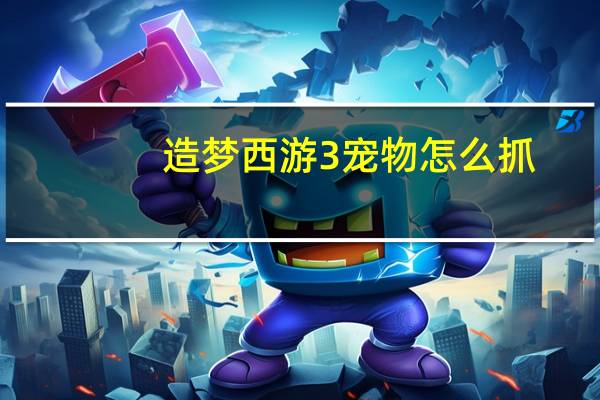 造梦西游3宠物怎么抓