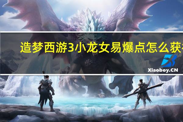 造梦西游3小龙女易爆点怎么获得（造梦西游3小龙女易爆点）