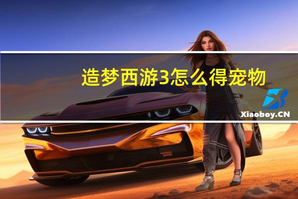 造梦西游3怎么得宠物
