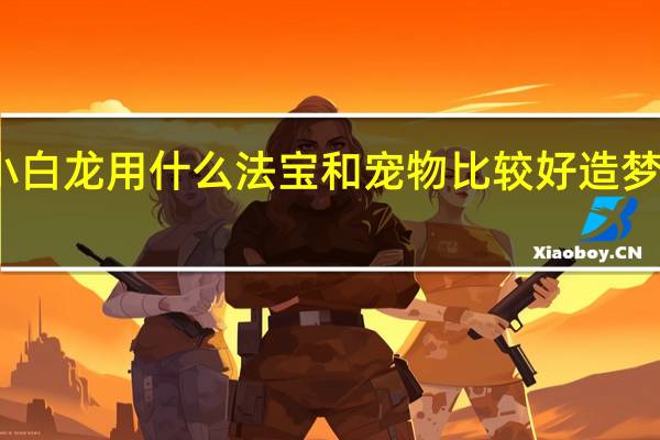 造梦西游4小白龙用什么法宝和宠物比较好 造梦西游4白龙马技能