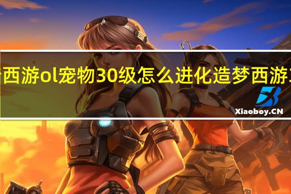 造梦西游ol宠物30级怎么进化 造梦西游3宠物进化