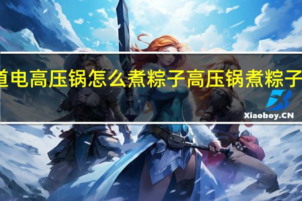 那个知道电高压锅怎么煮粽子 高压锅煮粽子的方法与步骤