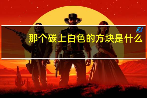 那个碳上白色的方块是什么