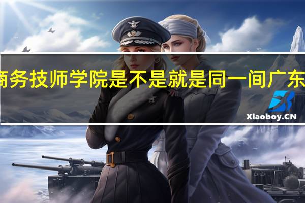 那广东省电子商务技师学院是不是就是同一间 广东省电子商务技师学院