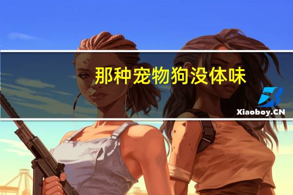 那种宠物狗没体味