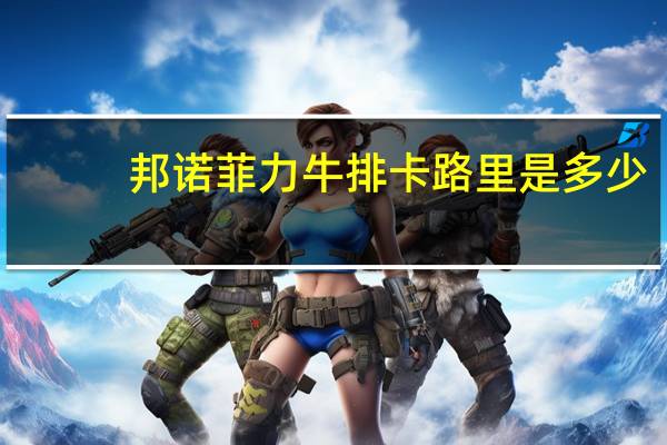 邦诺 菲力牛排卡路里是多少