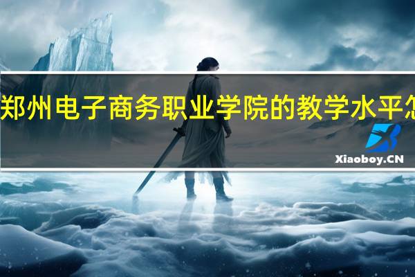郑州电子商务职业学院的教学水平怎么样