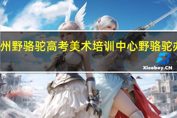 郑州野骆驼高考美术培训中心野骆驼办学宗旨