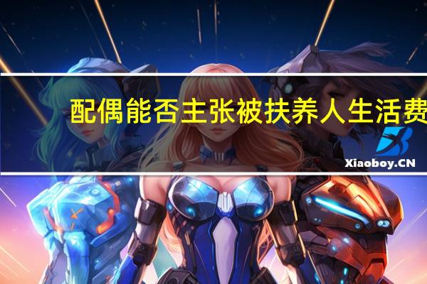 配偶能否主张被扶养人生活费（pong微博）