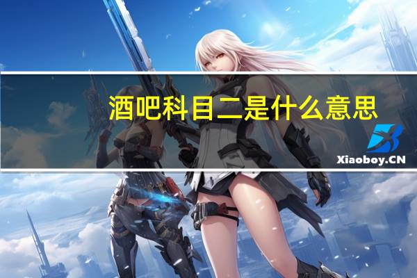 酒吧科目二是什么意思