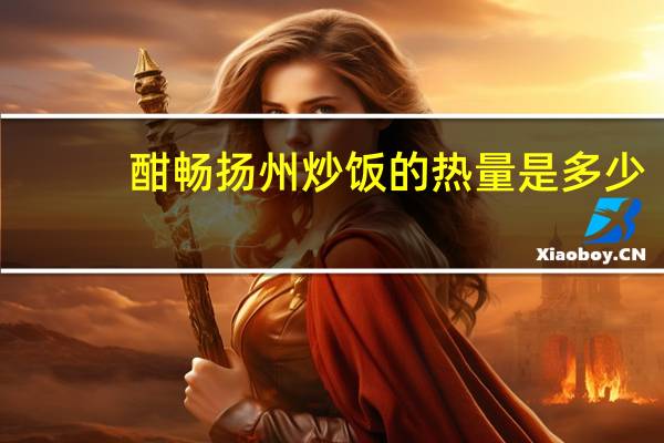 酣畅 扬州炒饭的热量是多少