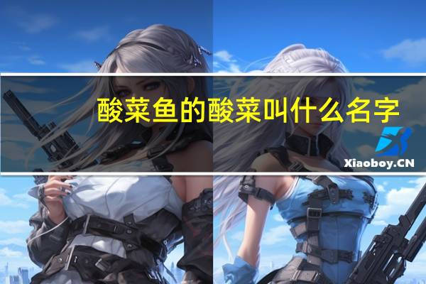 酸菜鱼的酸菜叫什么名字