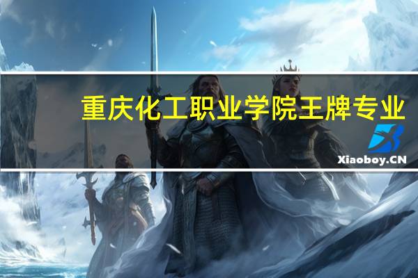 重庆化工职业学院王牌专业