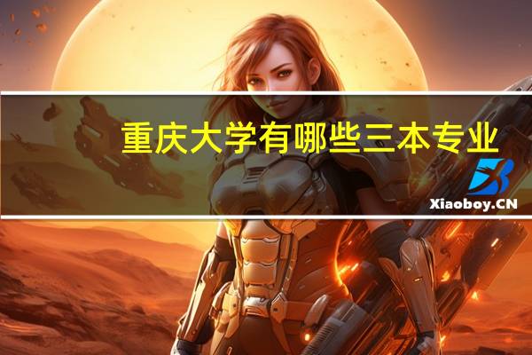 重庆大学有哪些三本专业
