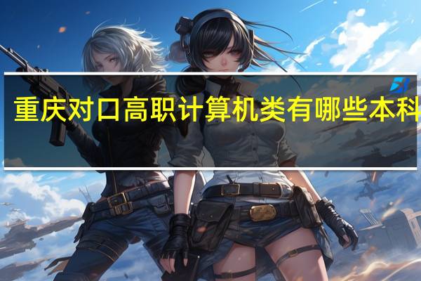 重庆对口高职计算机类有哪些本科学校