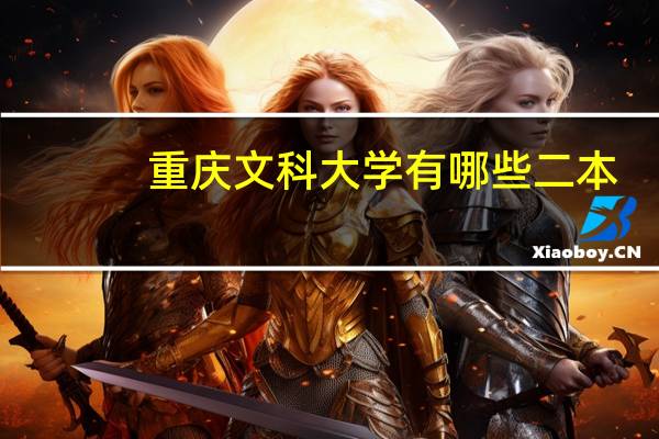 重庆文科大学有哪些二本