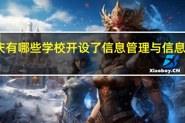 重庆有哪些学校开设了信息管理与信息系统专业