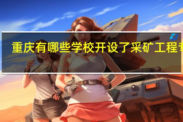 重庆有哪些学校开设了采矿工程专业