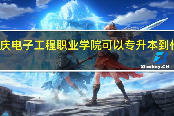 重庆电子工程职业学院可以专升本到什么大学