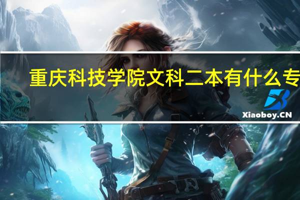 重庆科技学院文科二本有什么专业