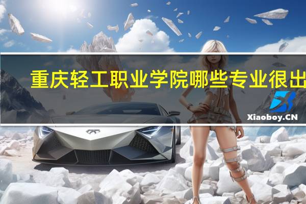重庆轻工职业学院哪些专业很出名