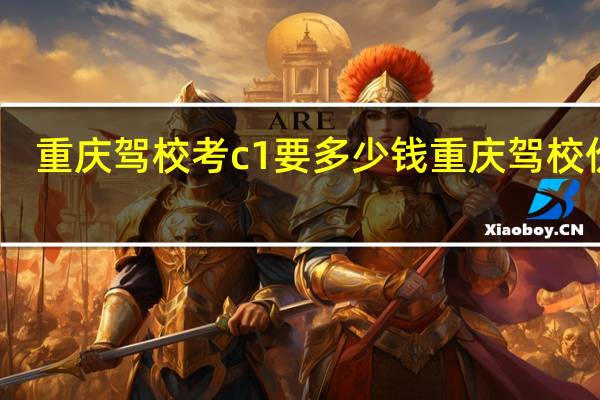 重庆驾校考c1要多少钱 重庆驾校价格
