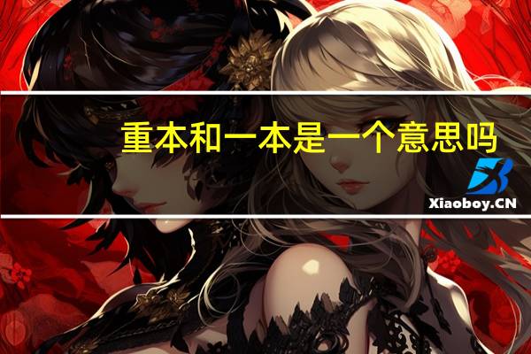 重本和一本是一个意思吗