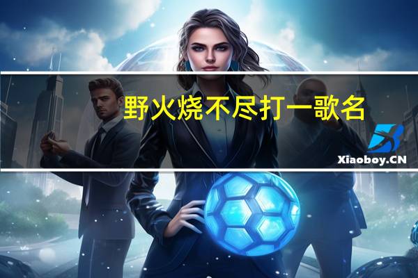 野火烧不尽打一歌名（野火烧不尽打一字）
