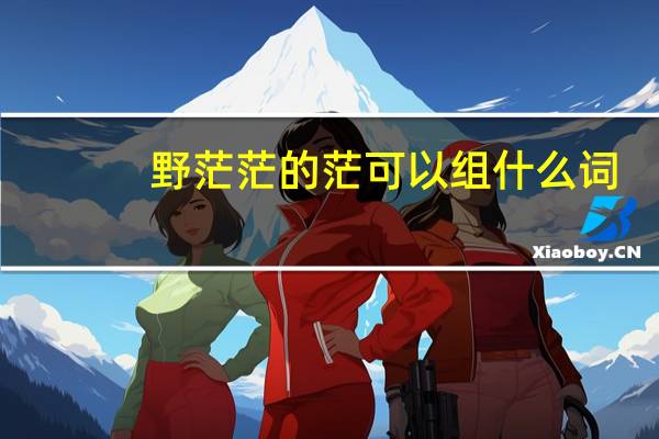 野茫茫的茫可以组什么词
