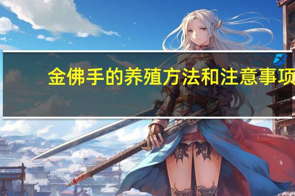金佛手的养殖方法和注意事项