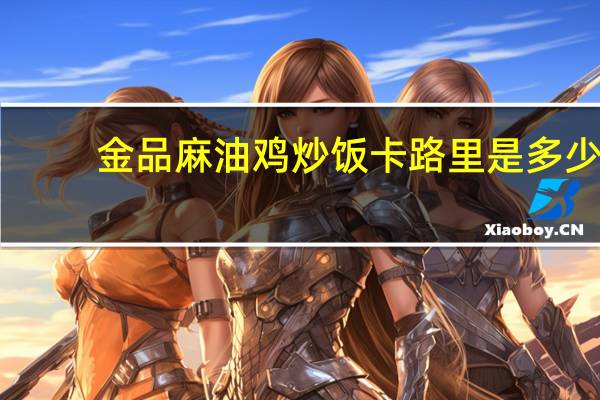 金品 麻油鸡炒饭卡路里是多少