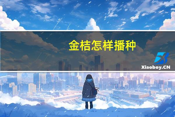 金桔怎样播种：植土可用园土或营养土