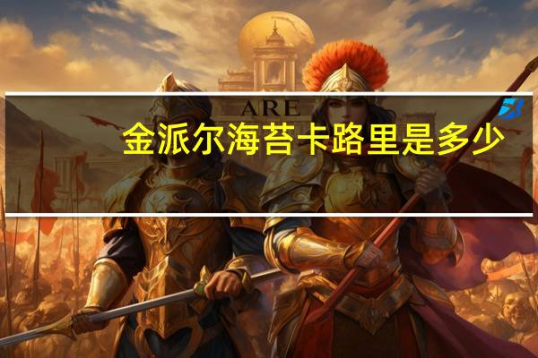 金派尔 海苔卡路里是多少