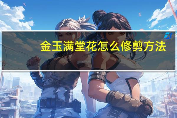 金玉满堂花怎么修剪方法