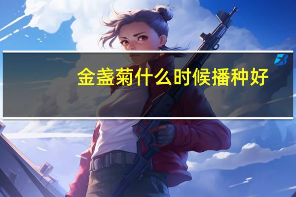 金盏菊什么时候播种好